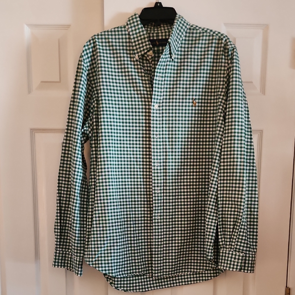 Polo Ralph Lauren Green Plaid Men's Shirt